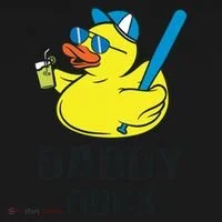 Daddy Duck Baseball Dad Rubber Duck Gift Bucket Hat thumb 4