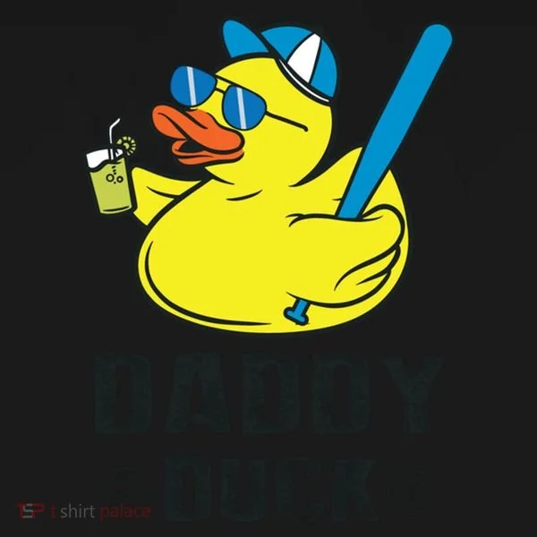 Daddy Duck Baseball Dad Rubber Duck Gift Bucket Hat
