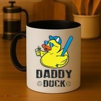 Daddy Duck Baseball Dad Rubber Duck Gift Coffee Mug thumb 4