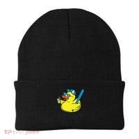 Daddy Duck Baseball Dad Rubber Duck Gift Beanie thumb 0