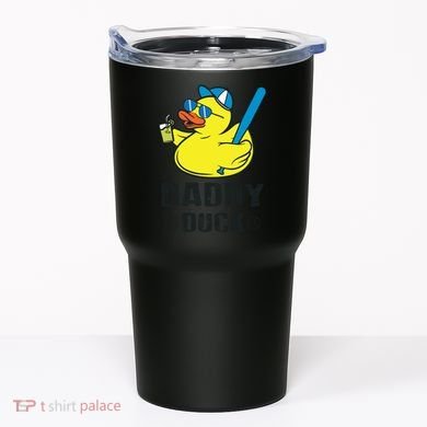 Daddy Duck Baseball Dad Rubber Duck Gift Tumbler