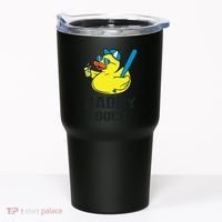 Daddy Duck Baseball Dad Rubber Duck Gift Tumbler thumb 0