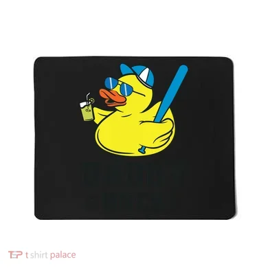 Daddy Duck Baseball Dad Rubber Duck Gift Mousepad