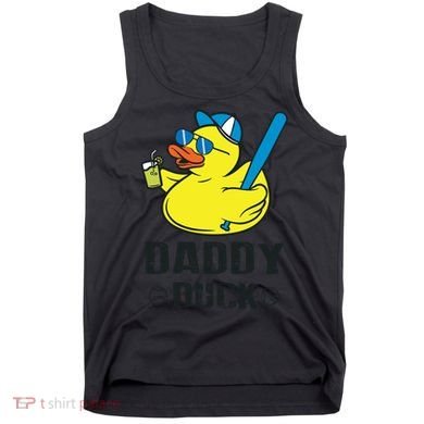 Daddy Duck Baseball Dad Rubber Duck Gift Tank Top