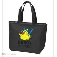 Daddy Duck Baseball Dad Rubber Duck Gift Tote Bag thumb 3