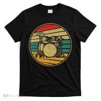 Drums Drummer Band Drumset Retro Vintage Drum Set 70s 80s T-Shirt thumb 0