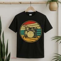 Drums Drummer Band Drumset Retro Vintage Drum Set 70s 80s T-Shirt thumb 2