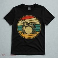 Drums Drummer Band Drumset Retro Vintage Drum Set 70s 80s T-Shirt thumb 5