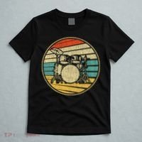 Drums Drummer Band Drumset Retro Vintage Drum Set 70s 80s T-Shirt thumb 5