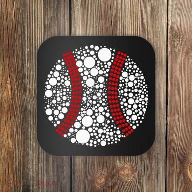 Dot Day Baseball Lover Dot Day Make Your Mark Dot Day Coaster