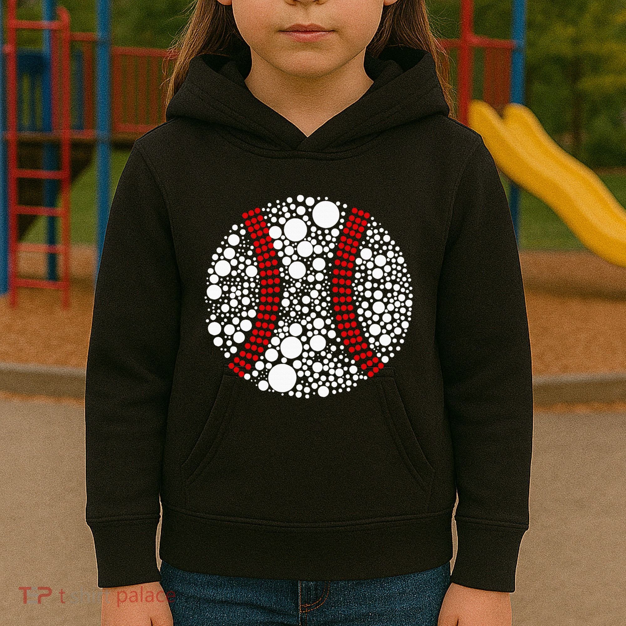 Dot Day Baseball Lover Dot Day Make Your Mark Dot Day Kids Hoodie