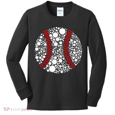 Dot Day Baseball Lover Dot Day Make Your Mark Dot Day Kids Long Sleeve Shirt