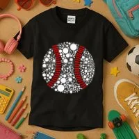 Dot Day Baseball Lover Dot Day Make Your Mark Dot Day Kids T-Shirt thumb 3