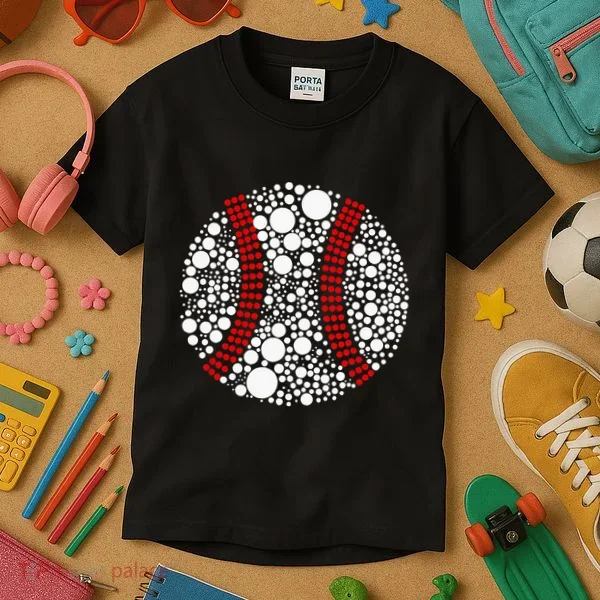 Dot Day Baseball Lover Dot Day Make Your Mark Dot Day Kids T-Shirt