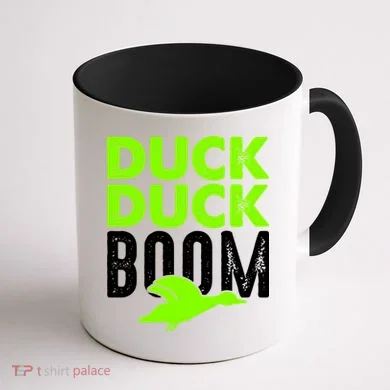 Duck Duck Boom Coffee Mug back