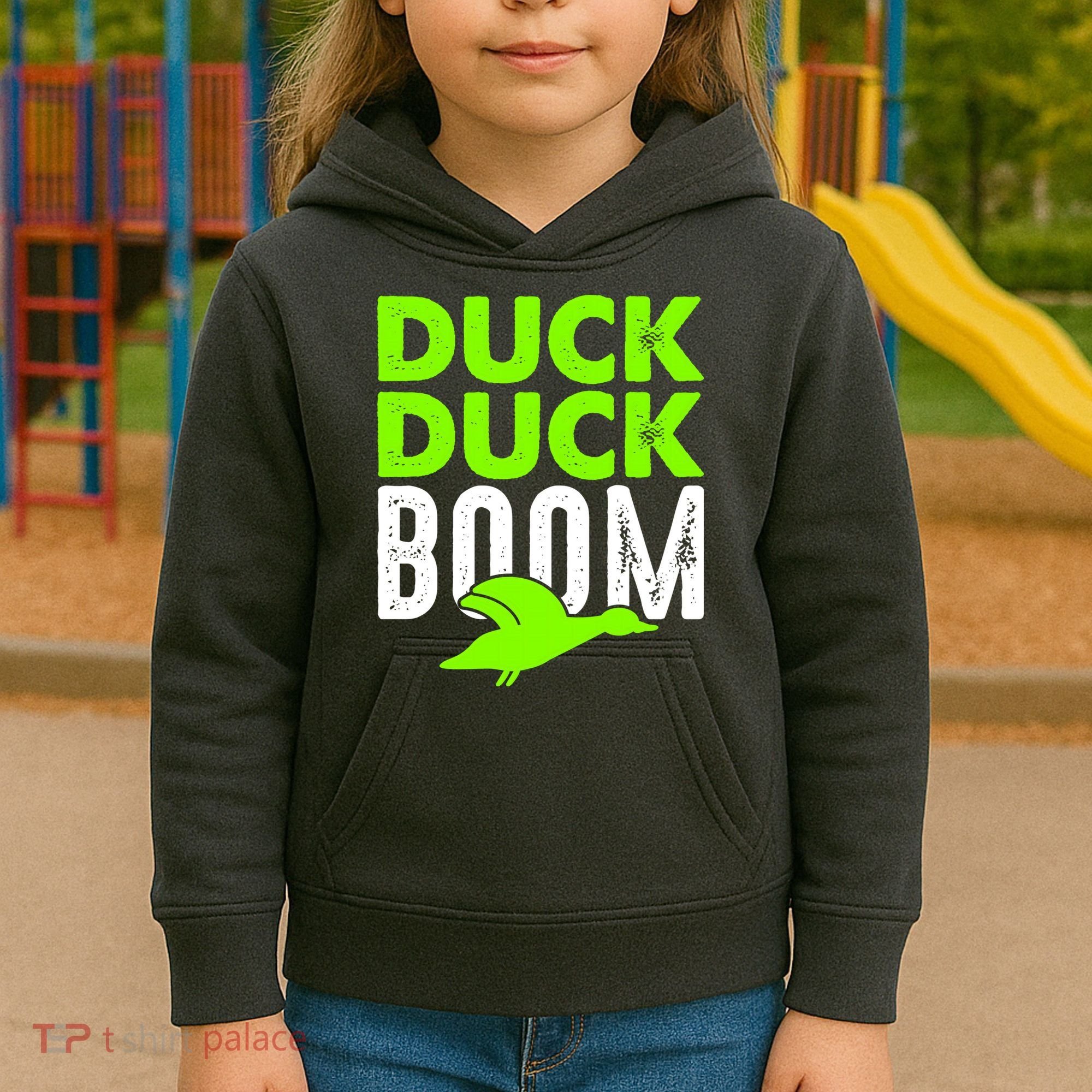 Duck Duck Boom Kids Hoodie