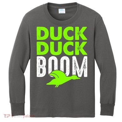 Duck Duck Boom Kids Long Sleeve Shirt