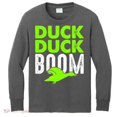 Duck Duck Boom Kids Long Sleeve Shirt