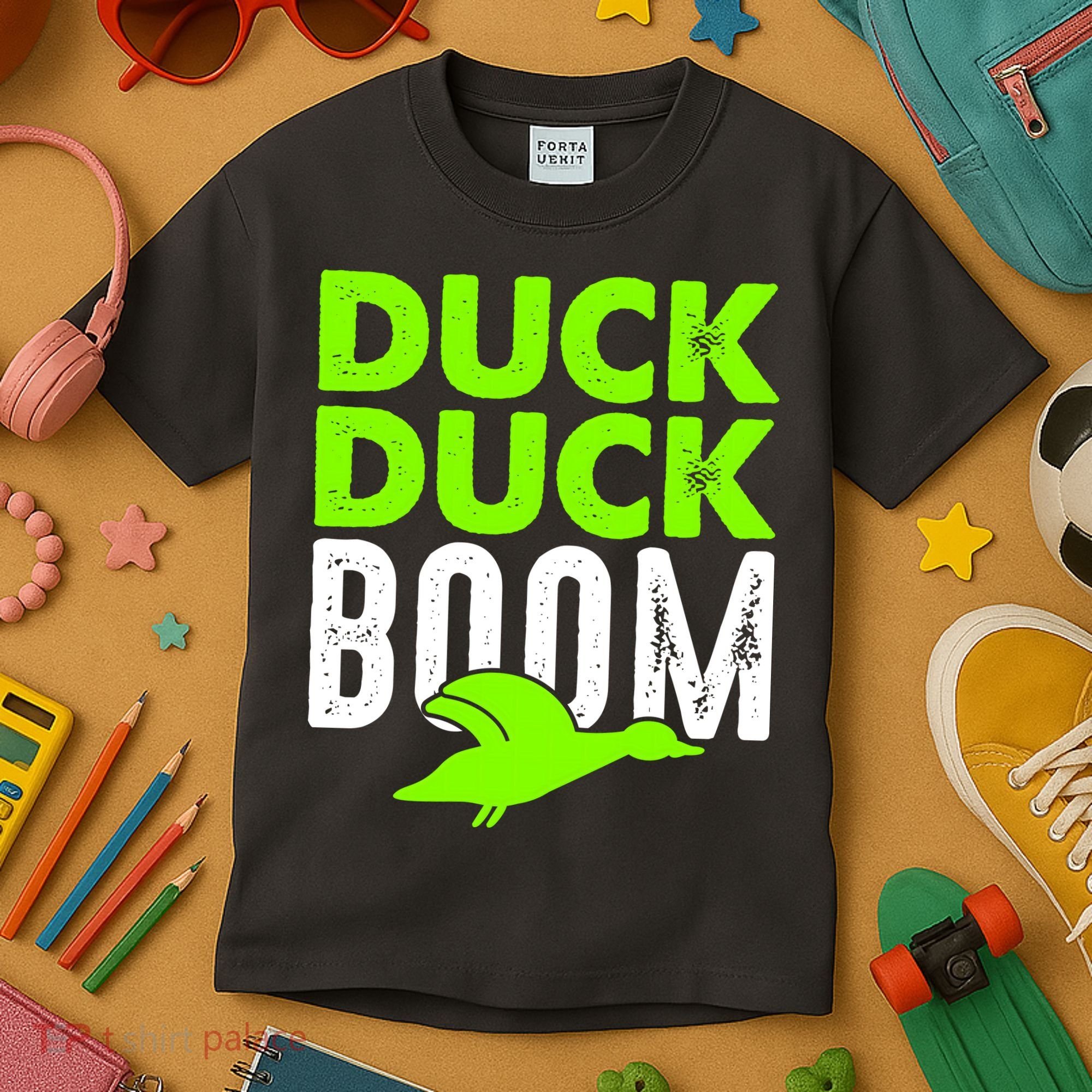 Duck Duck Boom Kids T-Shirt