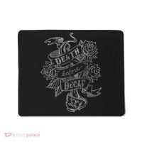 Distressed Death Before Decaf (Coffee) Mousepad thumb 0