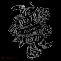 Distressed Death Before Decaf (Coffee) Bag thumb 4
