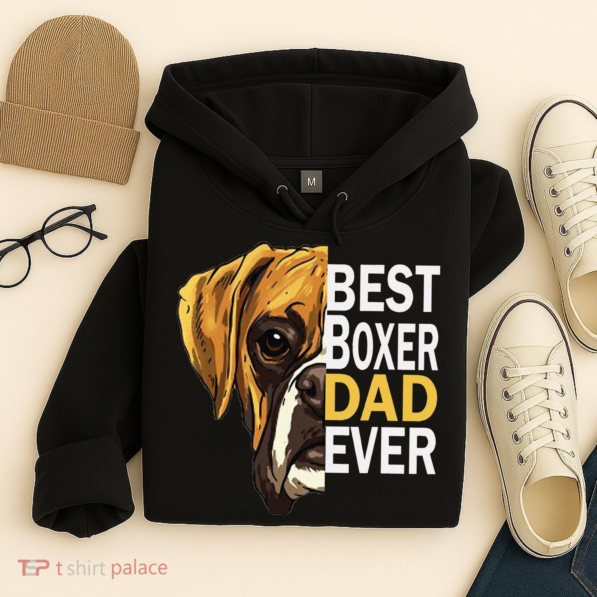 Dog dad, best dog dad ever, dog dad boxer dad Hoodie