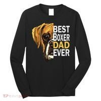 Dog dad, best dog dad ever, dog dad boxer dad Long Sleeve Shirt thumb 0