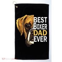 Dog dad, best dog dad ever, dog dad boxer dad Golf Towel thumb 0
