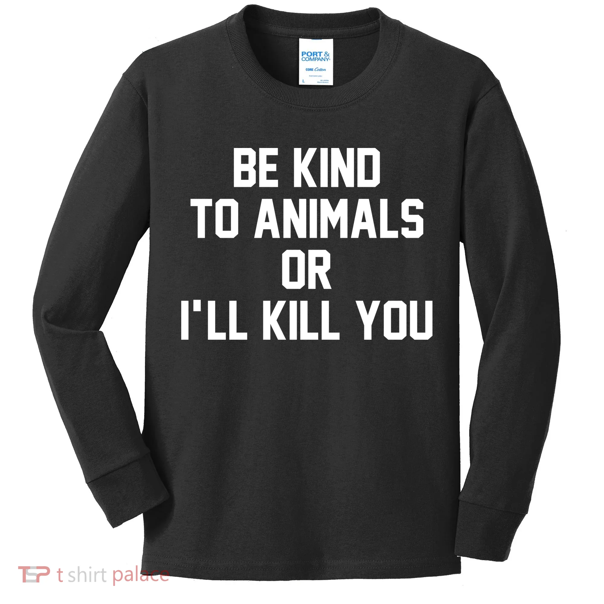 Doris Day Be Kind To Animals Kids Long Sleeve Shirt