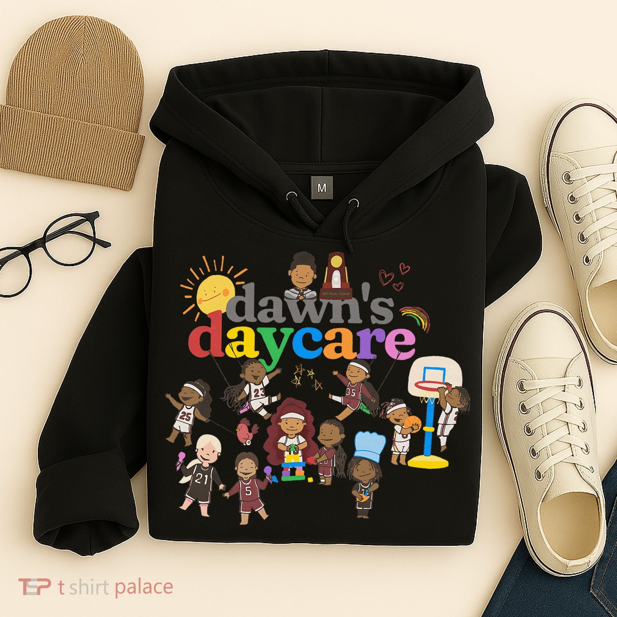 DawnS Daycare Basketball Cute Funny Hoodie