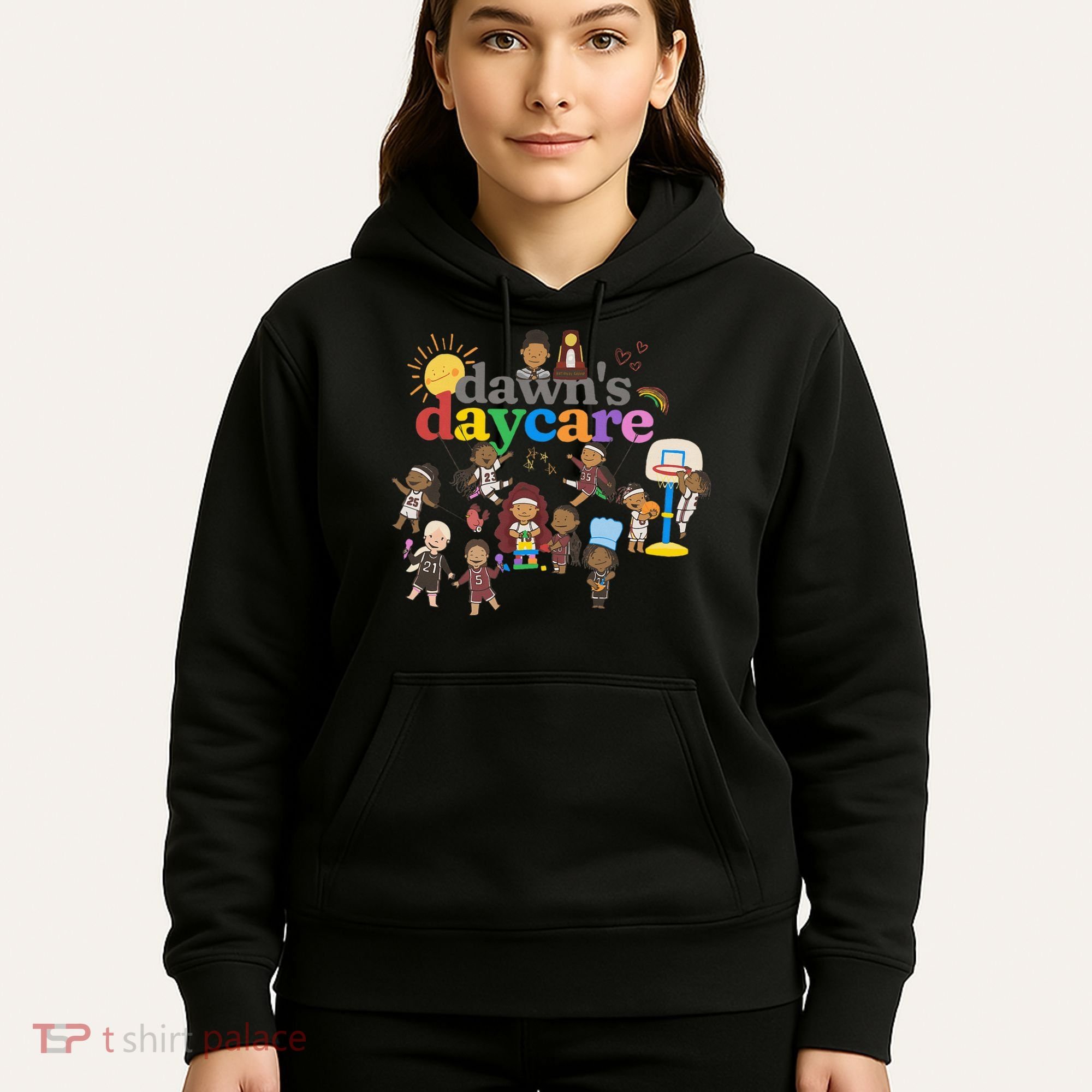 DawnS Daycare Basketball Cute Funny Hoodie