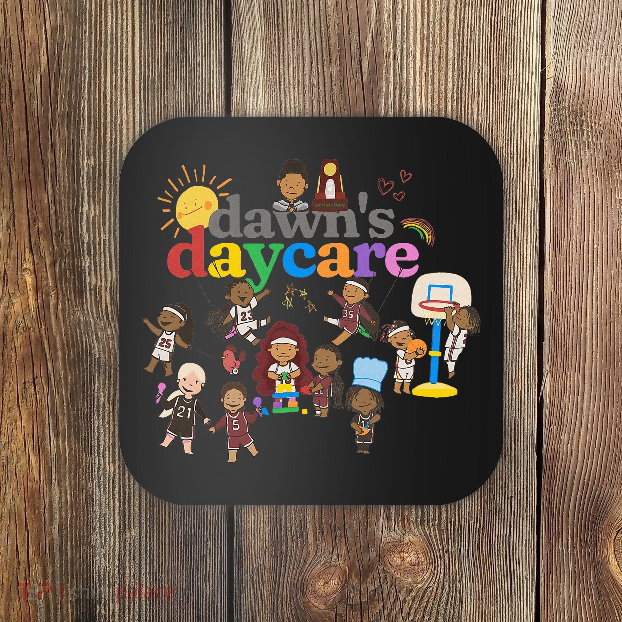 DawnS Daycare Basketball Cute Funny Coaster