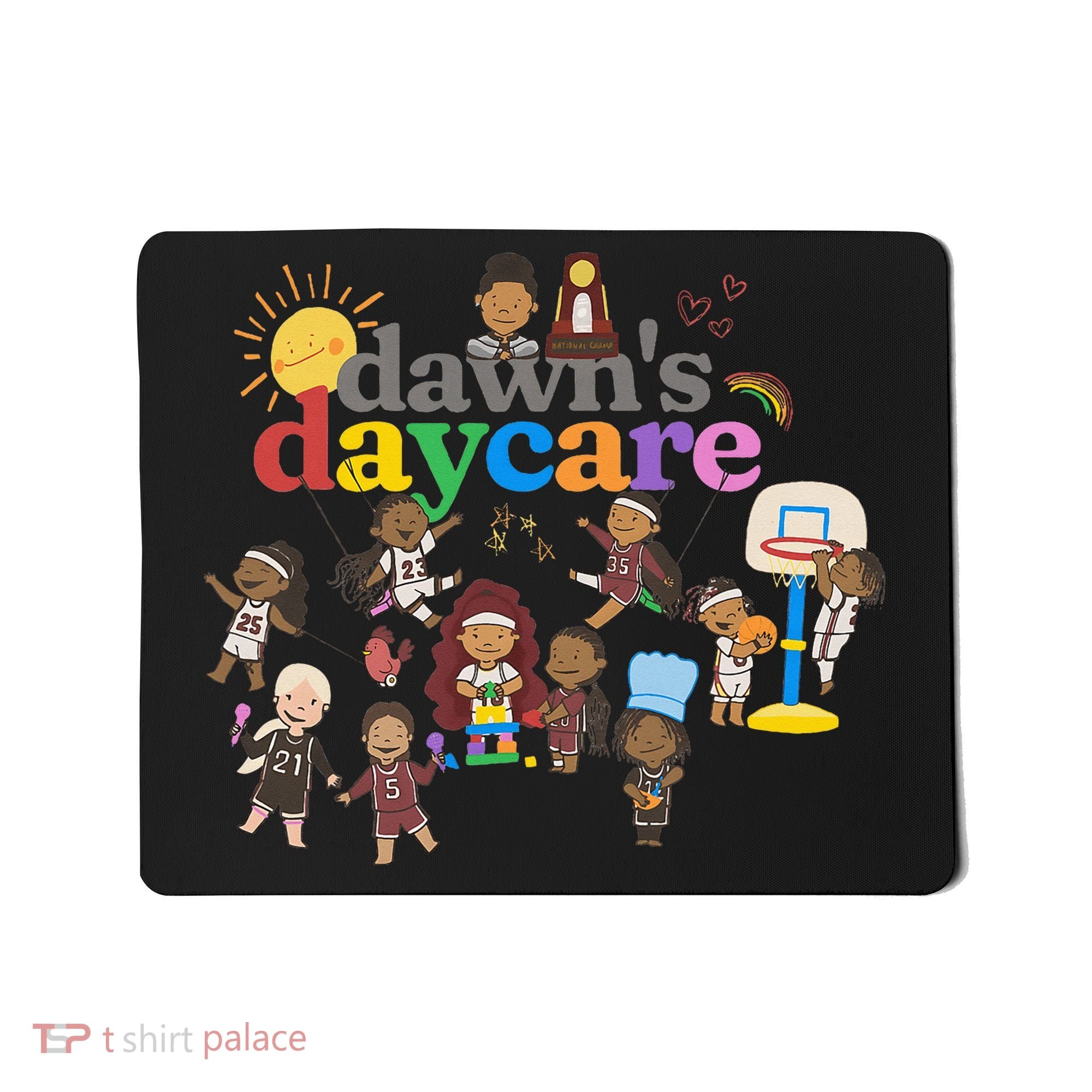 DawnS Daycare Basketball Cute Funny Mousepad
