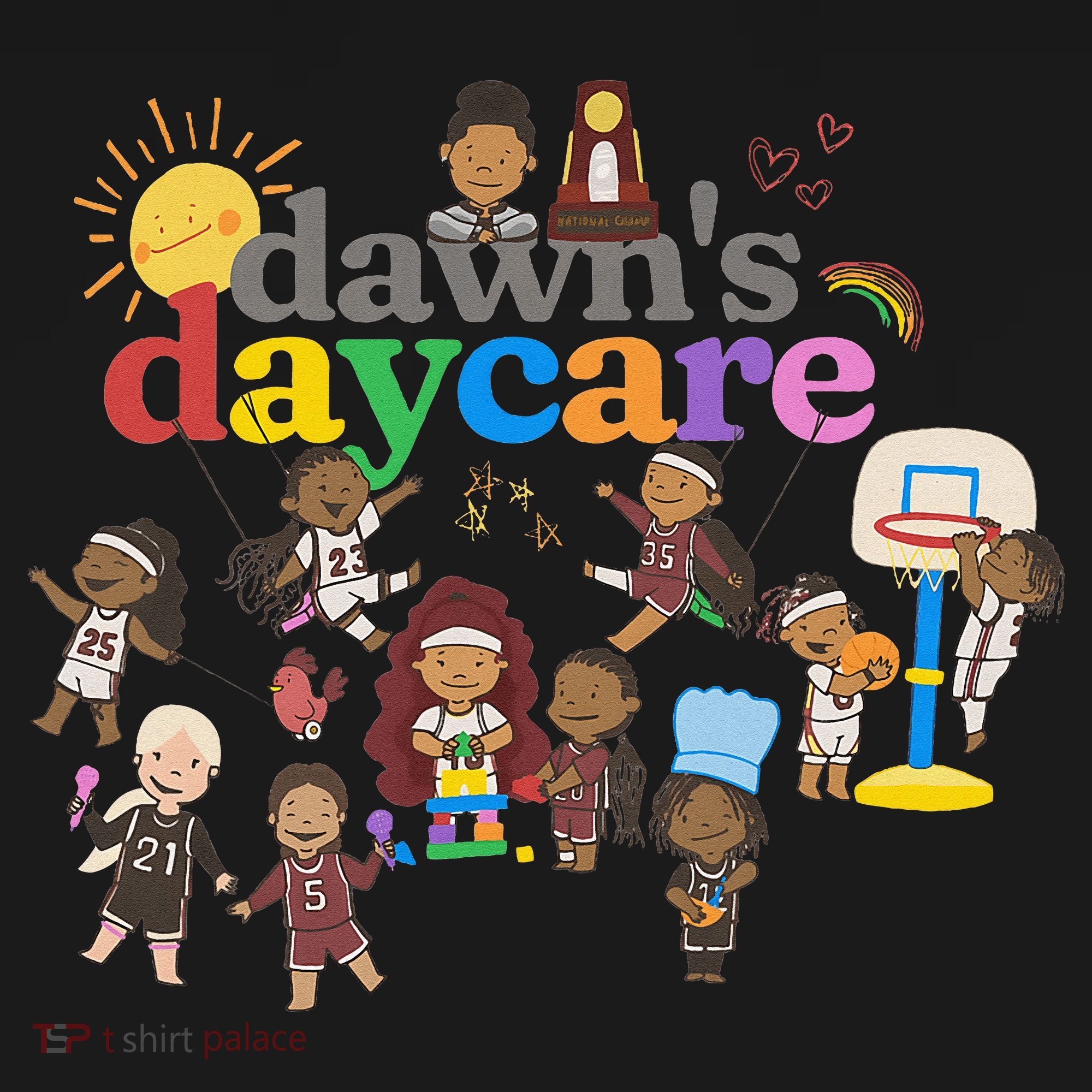 DawnS Daycare Basketball Cute Funny Mousepad