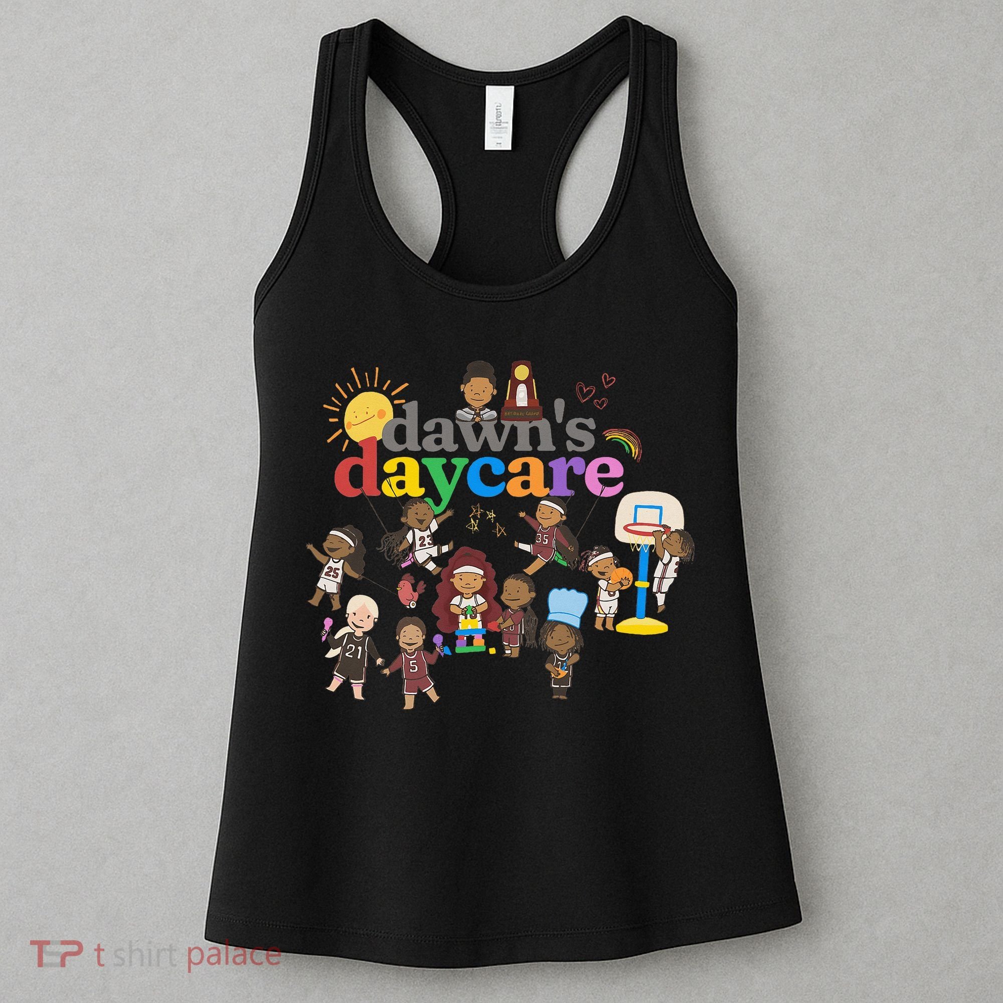 DawnS Daycare Basketball Cute Funny Women's Tank Top