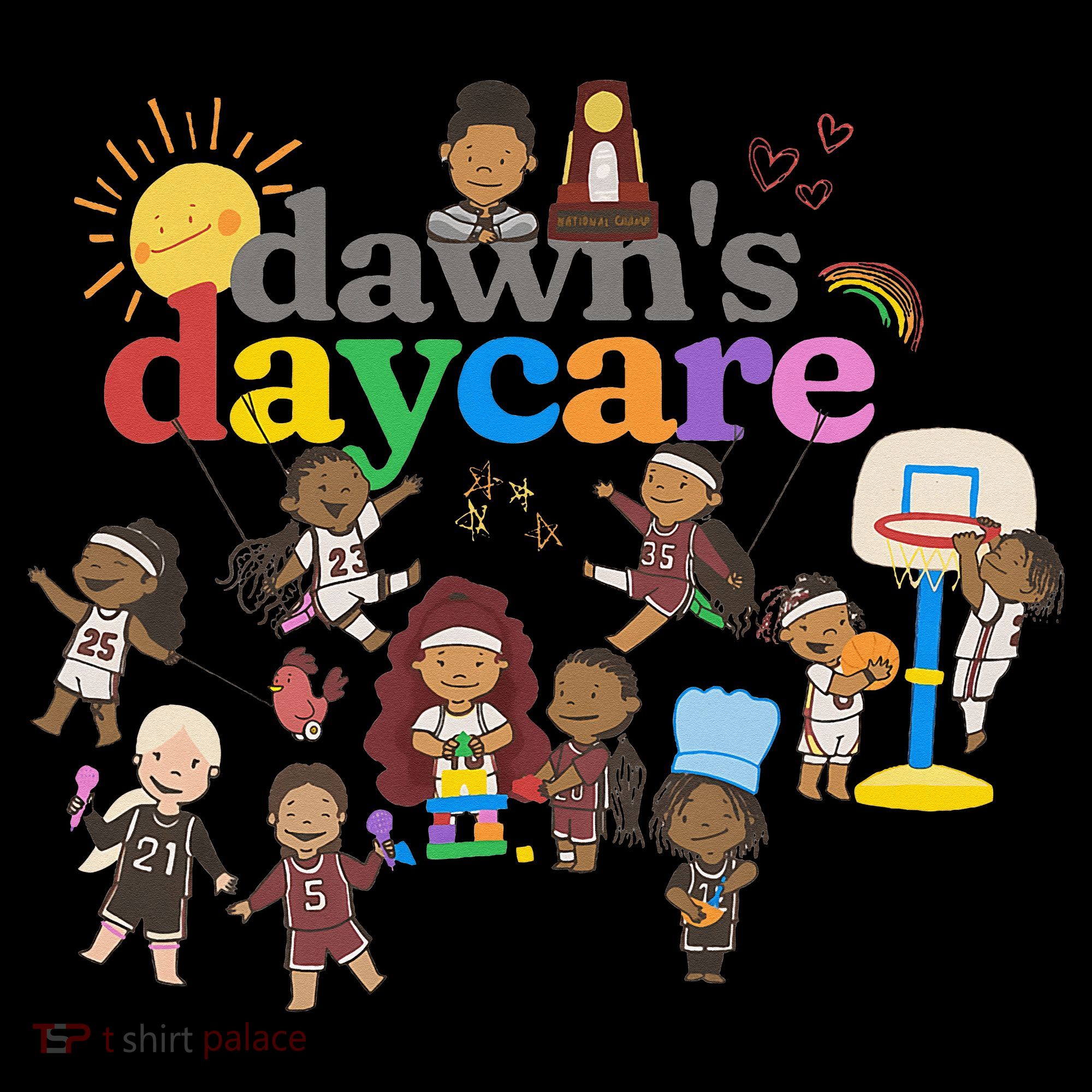 DawnS Daycare Basketball Cute Funny Women's Tank Top