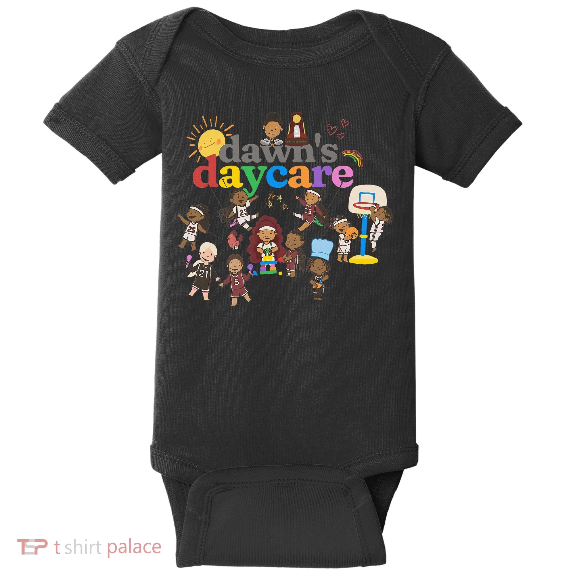 DawnS Daycare Basketball Cute Funny Baby Bodysuit