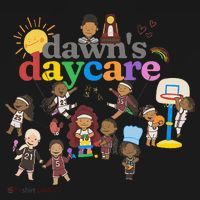 DawnS Daycare Basketball Cute Funny Baby Bodysuit thumb 2