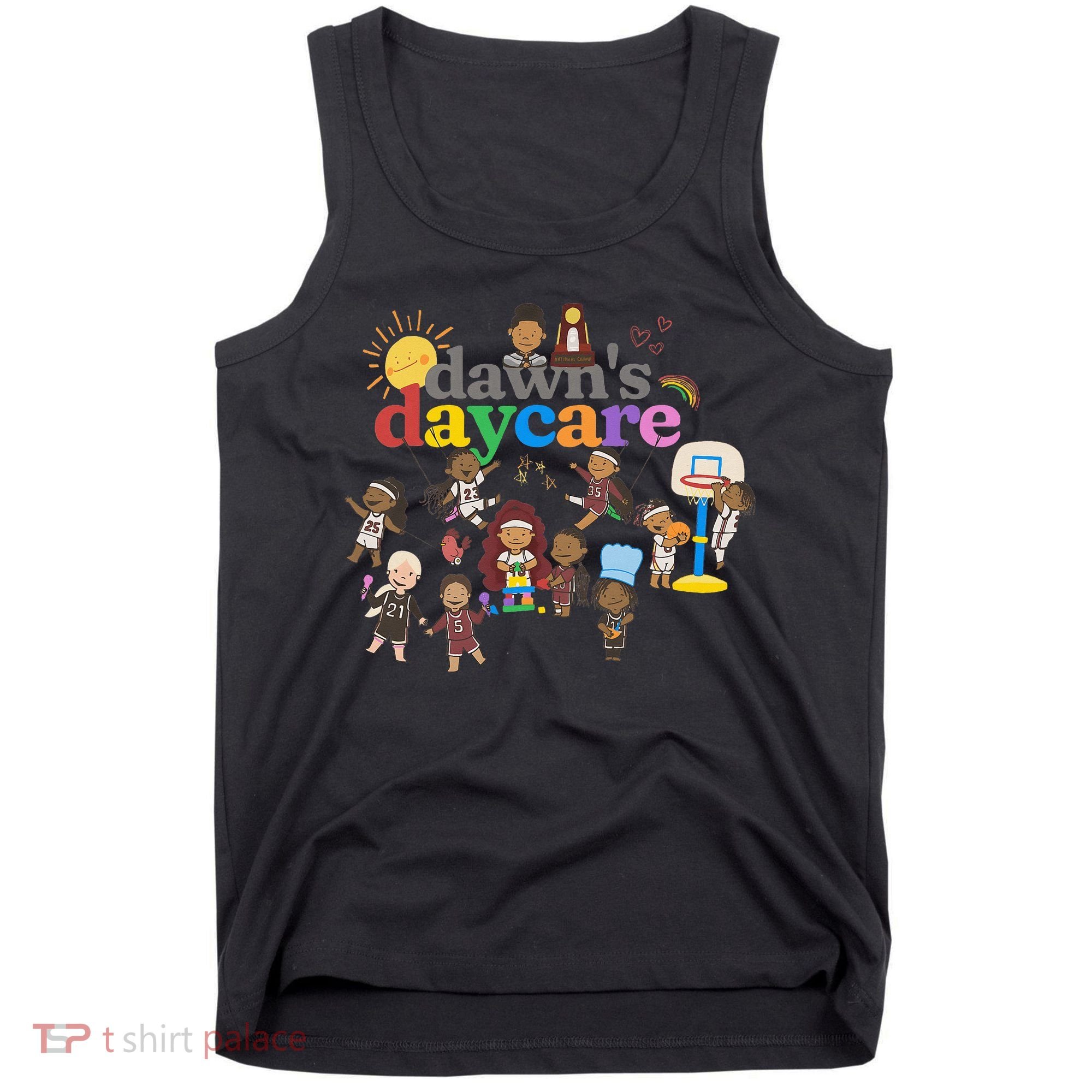 DawnS Daycare Basketball Cute Funny Tank Top