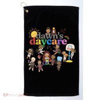 DawnS Daycare Basketball Cute Funny Golf Towel thumb 0