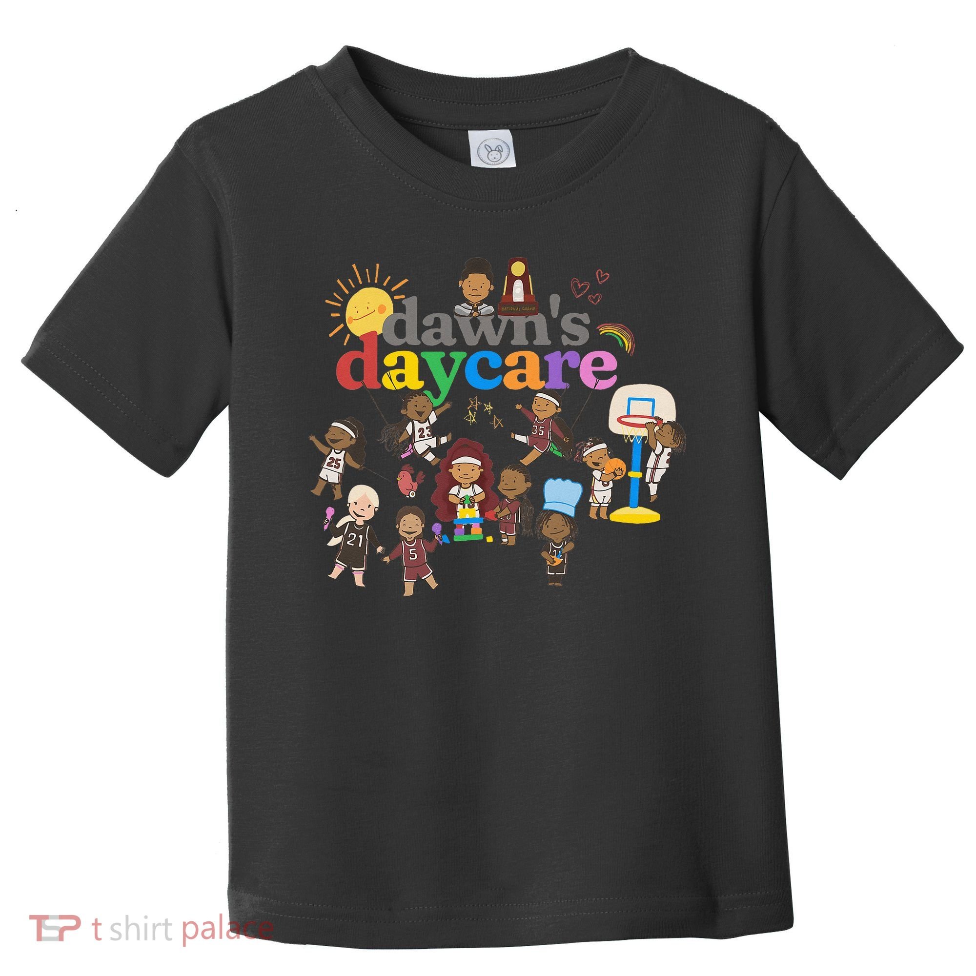 DawnS Daycare Basketball Cute Funny Toddler T-Shirt