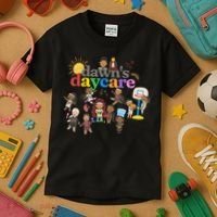 DawnS Daycare Basketball Cute Funny Kids T-Shirt thumb 3
