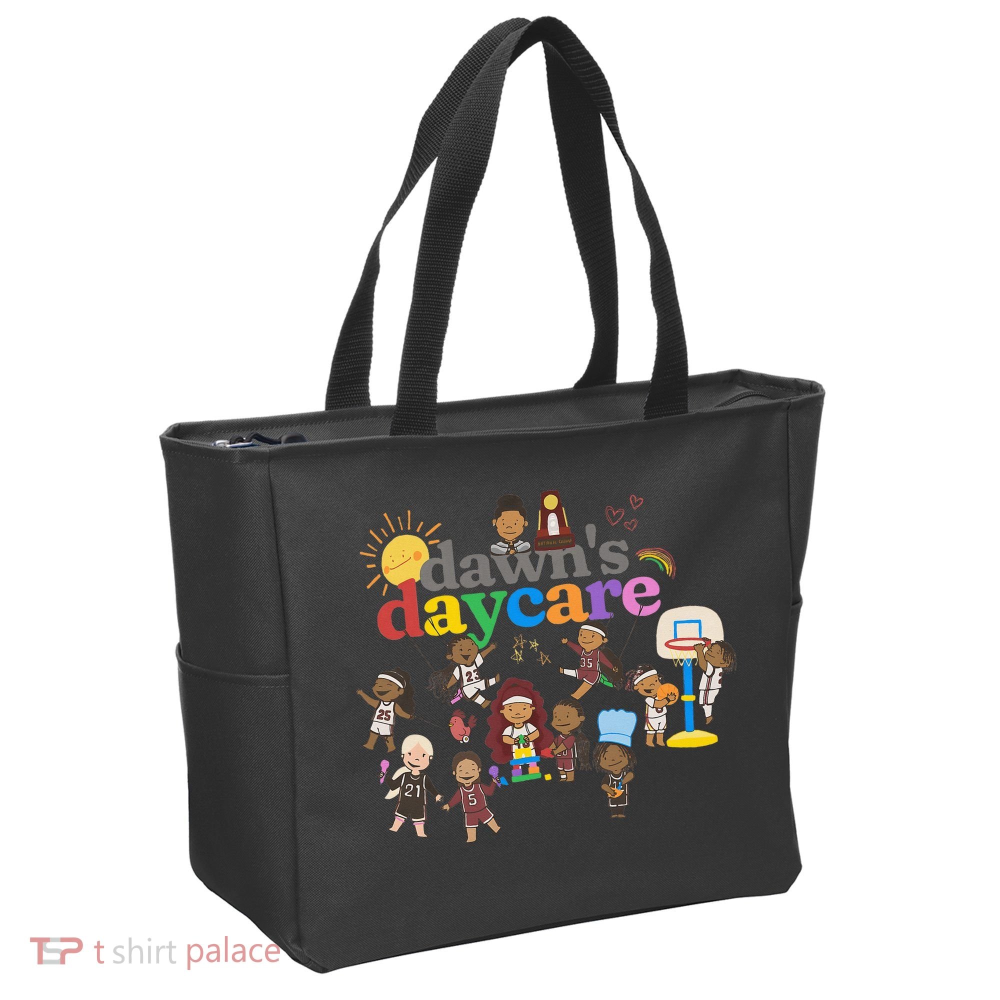 DawnS Daycare Basketball Cute Funny Tote Bag