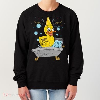 Duckling Duckie Bath Toy Ducky Rubber Duck Women's Sweatshirt
