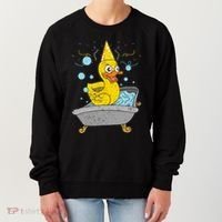 Duckling Duckie Bath Toy Ducky Rubber Duck Women's Sweatshirt thumb 0