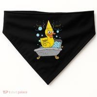 Duckling Duckie Bath Toy Ducky Rubber Duck USA-Made Doggie Bandana thumb 0