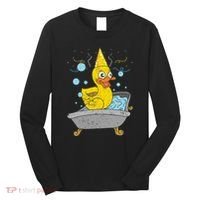 Duckling Duckie Bath Toy Ducky Rubber Duck Long Sleeve Shirt thumb 0
