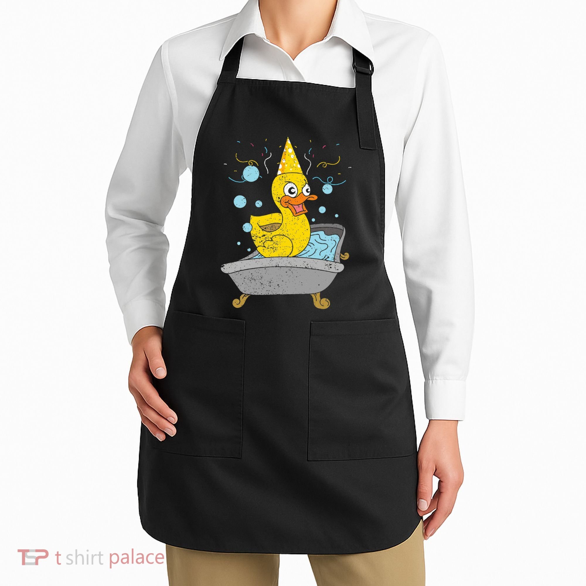 Duckling Duckie Bath Toy Ducky Rubber Duck Apron