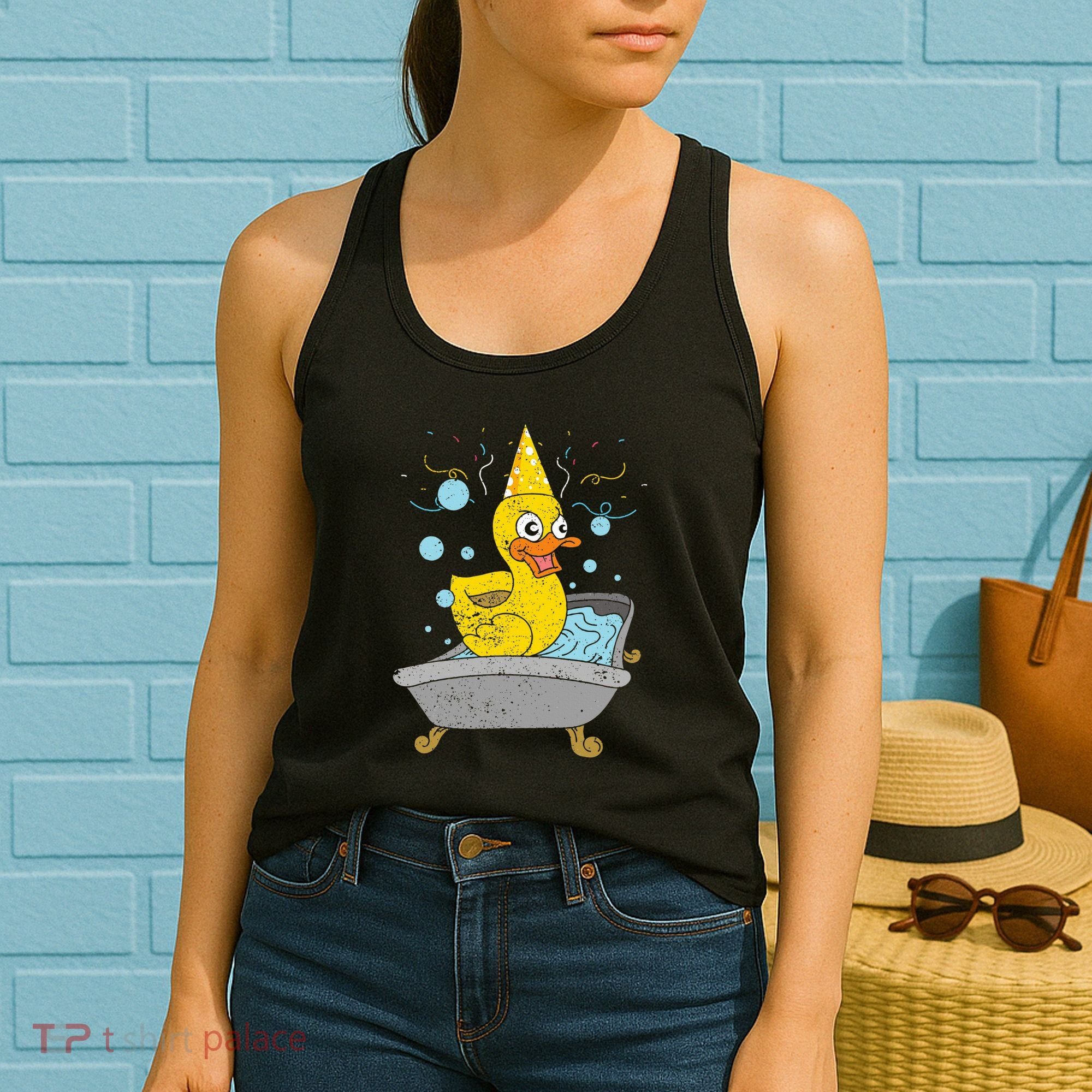 Duckling Duckie Bath Toy Ducky Rubber Duck Women's Tank Top