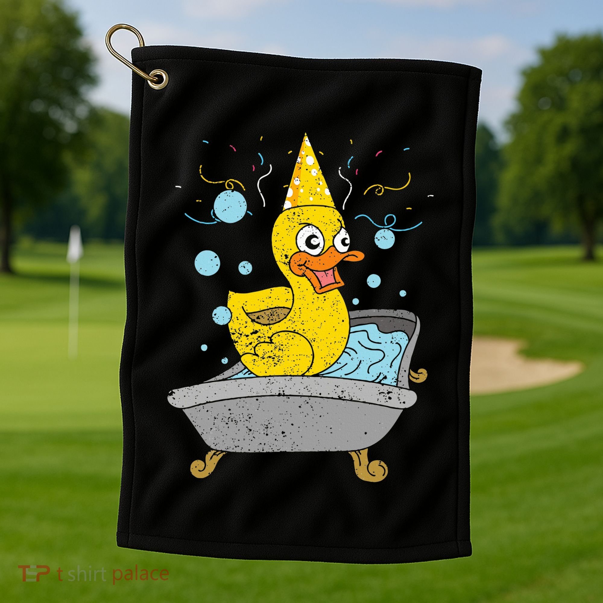 Duckling Duckie Bath Toy Ducky Rubber Duck Golf Towel